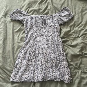 Off the shoulder mini dress